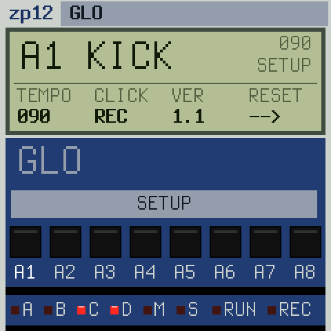 Setup page